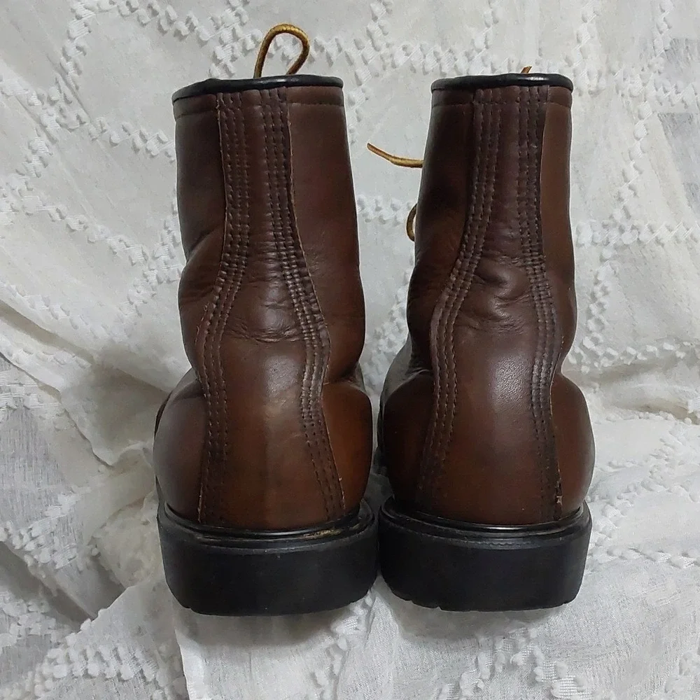 RARE Vintage Red Wing 1212 Quilted Lining Work Boots USA Made Men's Size 14 EE